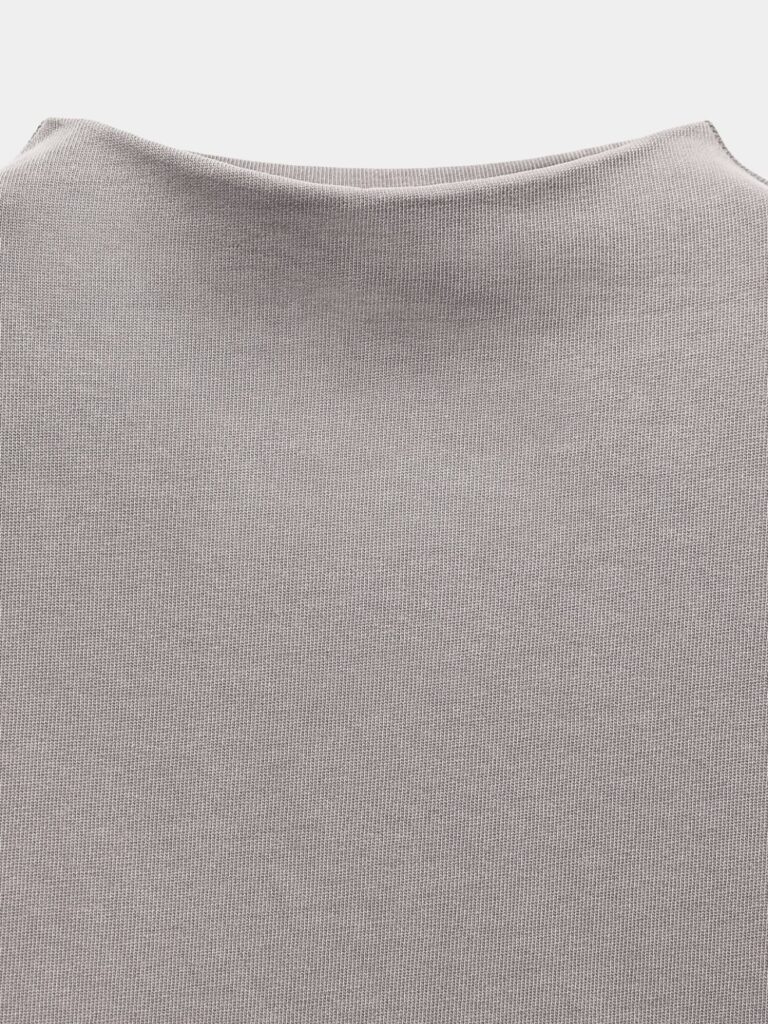 White Cozy Chic 3/4 Sleeve Relaxed Cotton Tee