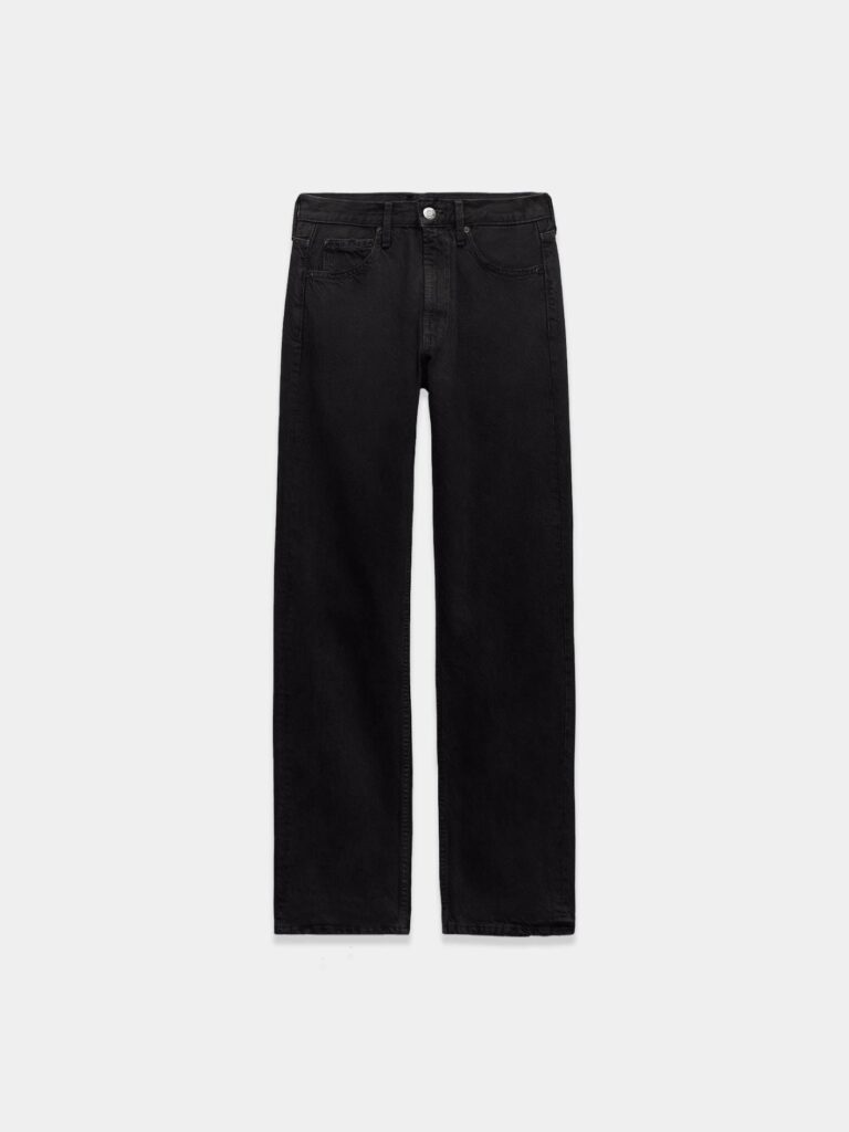 Mid-rise jeans with straight-leg