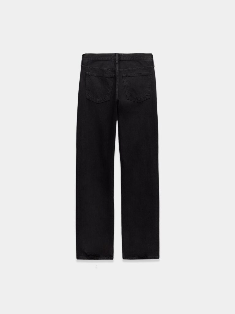Mid-rise jeans with straight-leg
