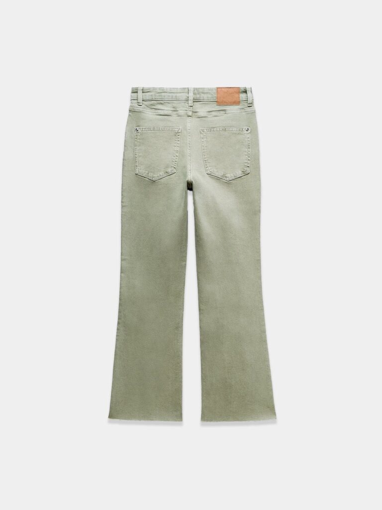 Blue Mid Rise Flared Jeans