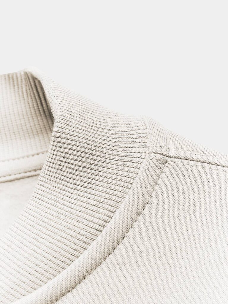Beige sweater with zipper