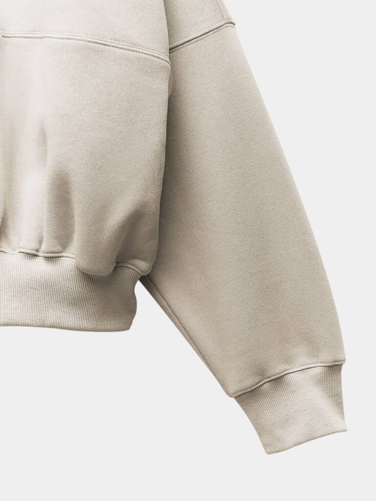 White sweater with zipper